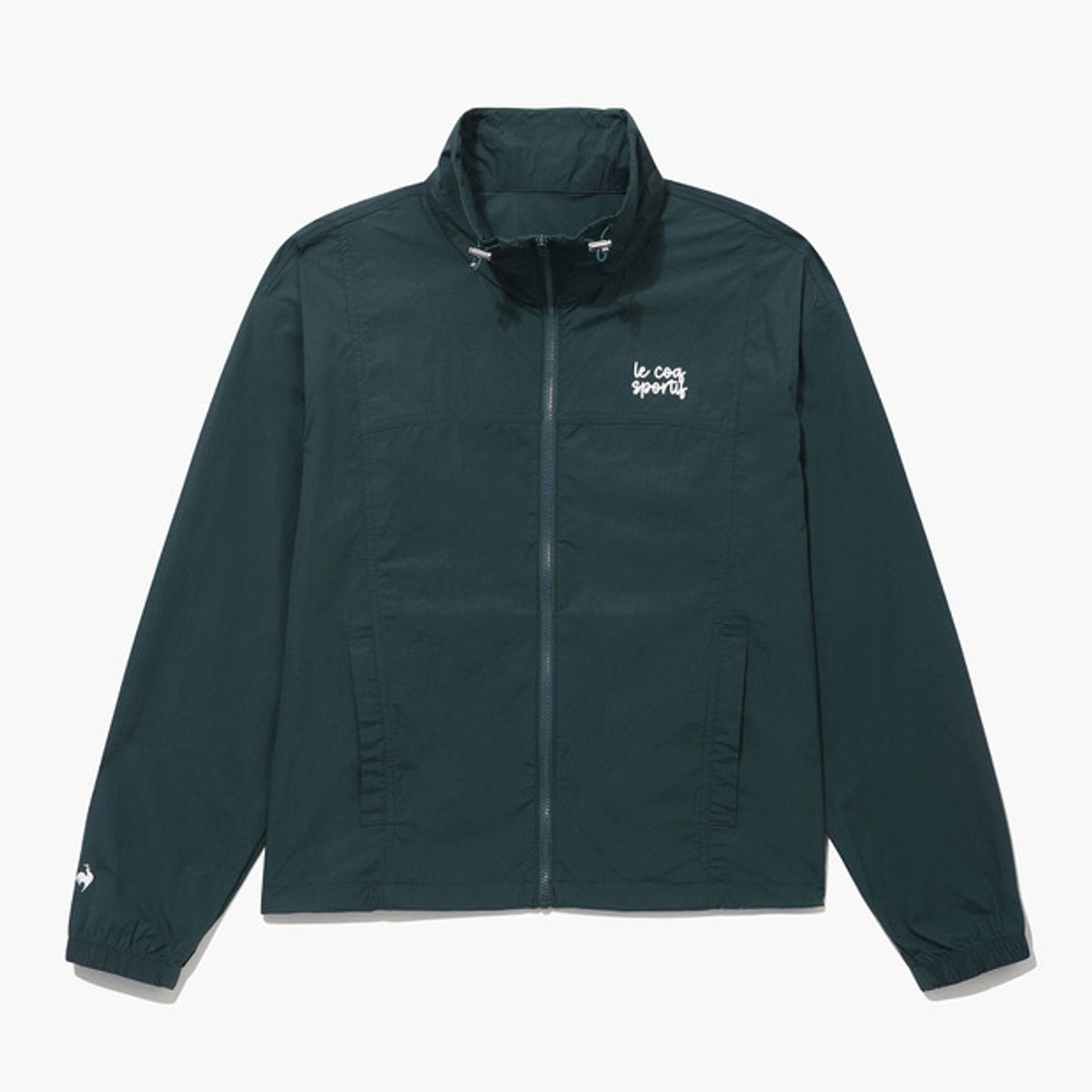르꼬끄 골프(LECOQ GOLF) 여성 경량 홑겹 하이넥 우븐 점퍼 (GQ222LBL41)