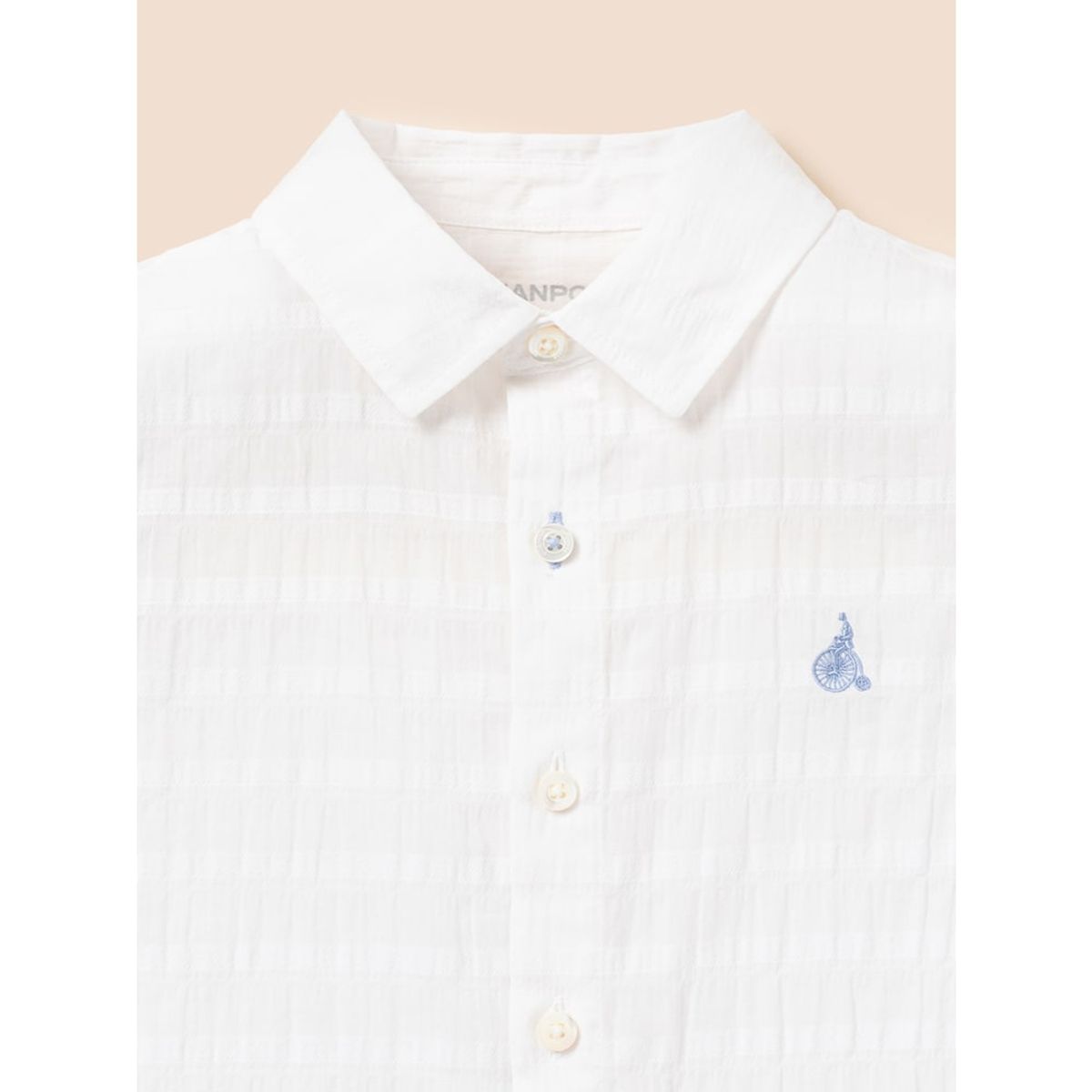 빈폴 키즈(BEANPOLE KIDS) 오버핏 시어 셔츠  화이트 (BI5364U021)