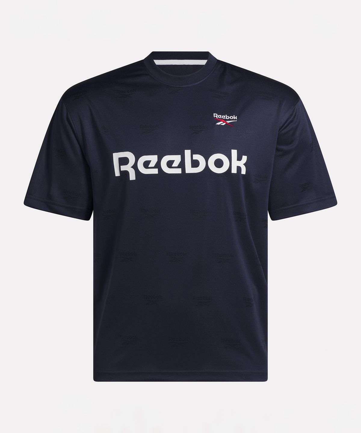 리복(REEBOK) 크로스 체크 티셔츠 - 네이비 / 100224001