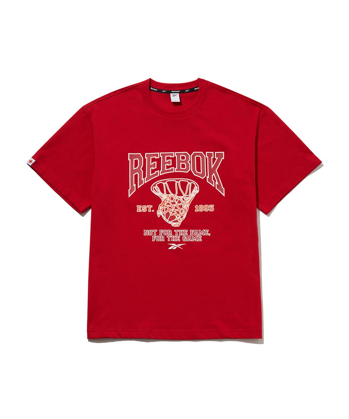 리복(REEBOK) 바시티 그래픽 티셔츠 - 레드