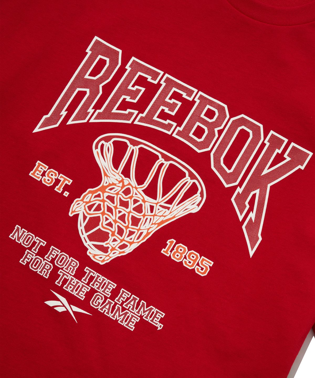리복(REEBOK) 바시티 그래픽 티셔츠 - 레드