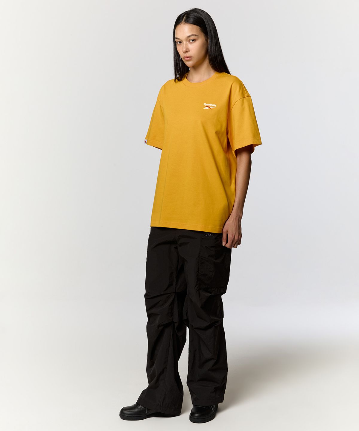 리복(REEBOK) 바스켓볼 그래픽 티셔츠 - 옐로우