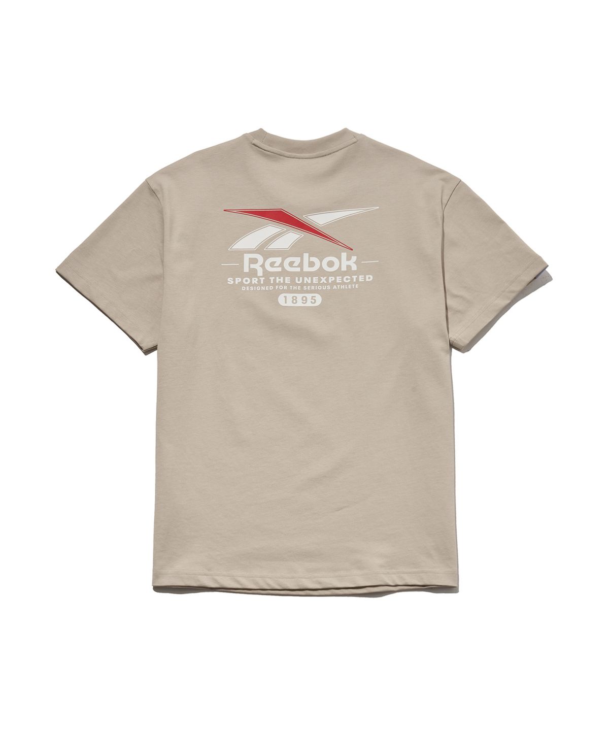 리복(REEBOK) 빅벡터 슬로건 티셔츠 - 베이지