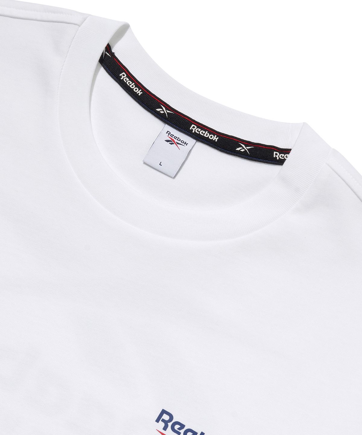 리복(REEBOK) 빅벡터 슬로건 티셔츠 - 화이트