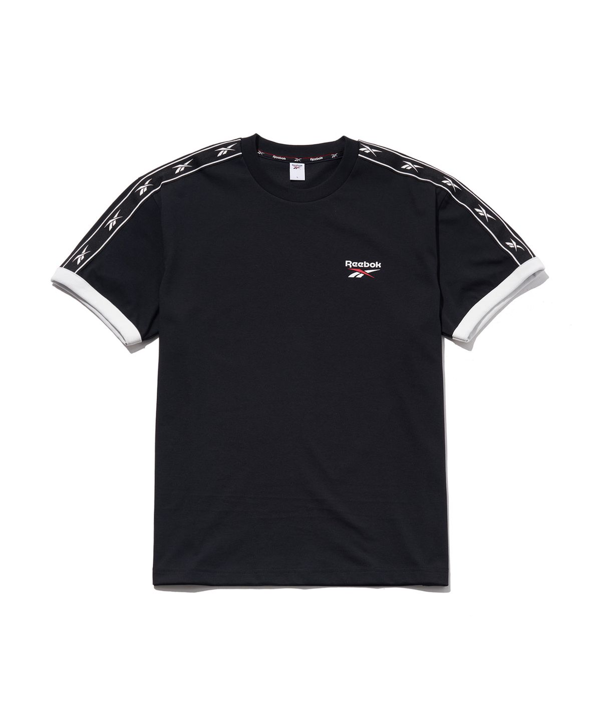 리복(REEBOK) 벡터 링거 티셔츠 - 블랙