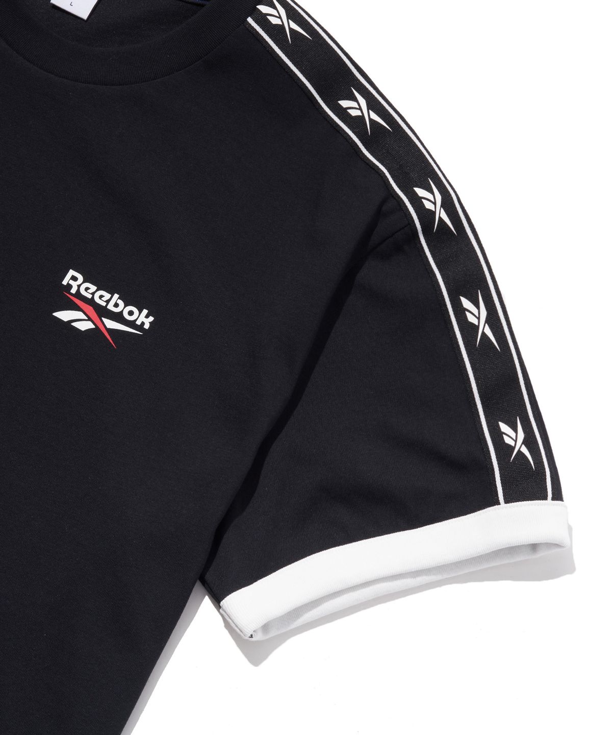 리복(REEBOK) 벡터 링거 티셔츠 - 블랙