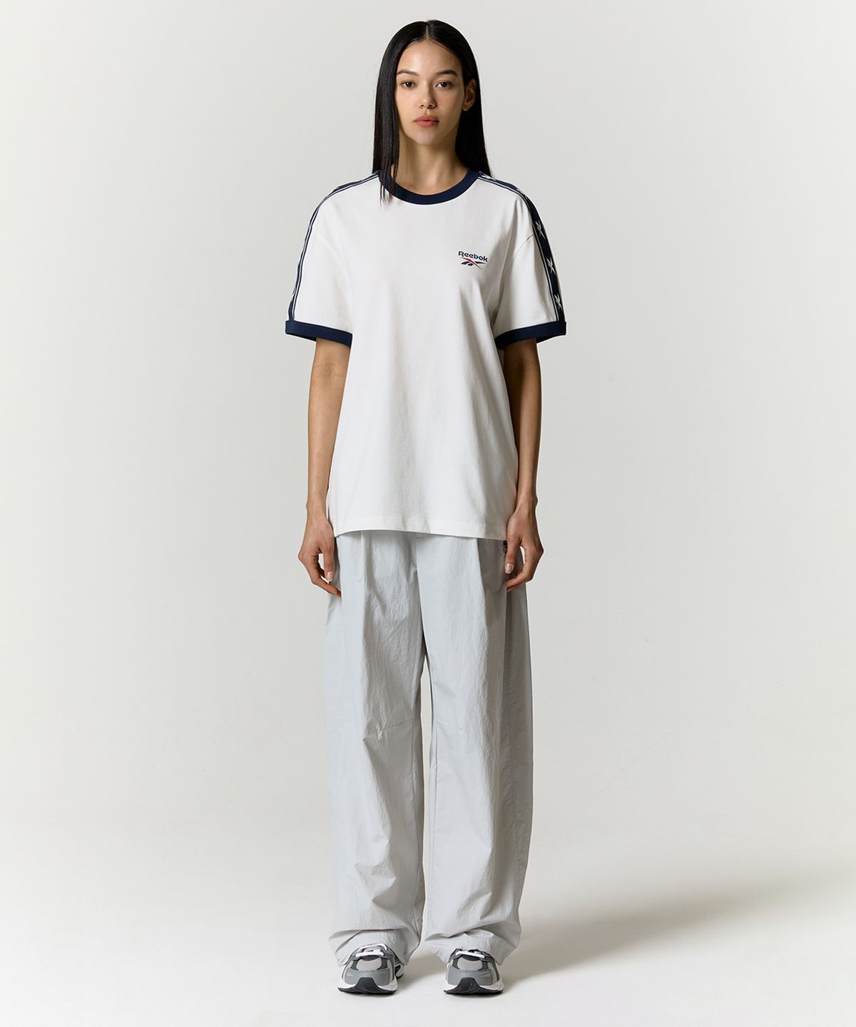 리복(REEBOK) 벡터 링거 티셔츠 - 화이트
