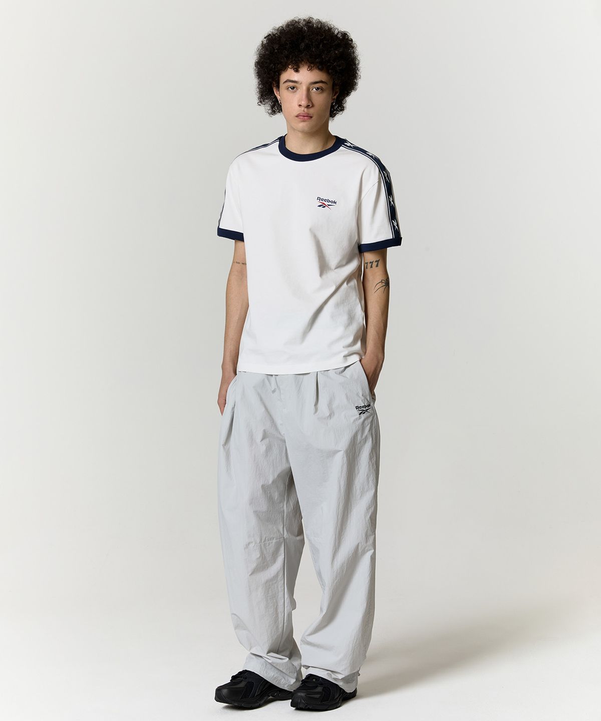 리복(REEBOK) 벡터 링거 티셔츠 - 화이트