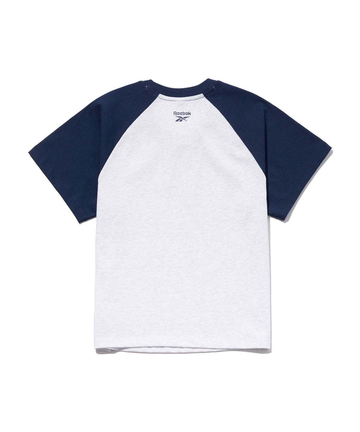리복(REEBOK) 프린트 래글런 티셔츠 (W) - 네이비
