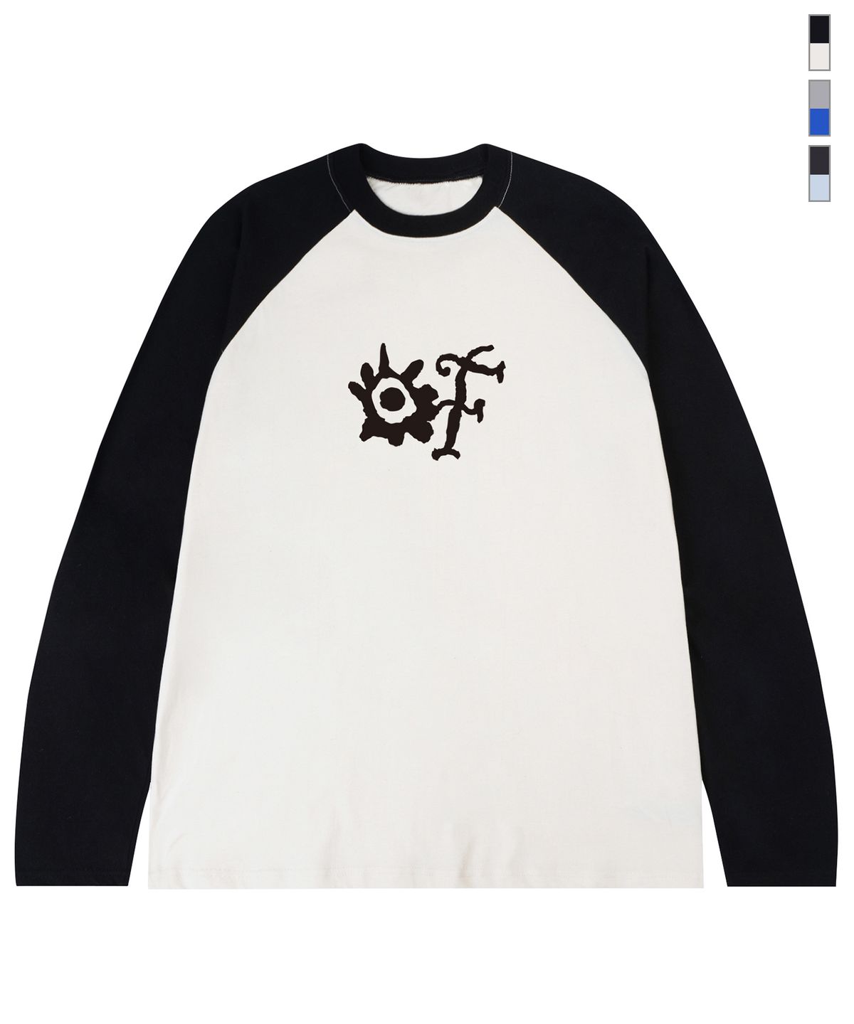 그레이버(GRAVER) [UNISEX]OF SYMBOL 빈티지 래글런 롱슬리브 티셔츠_3color