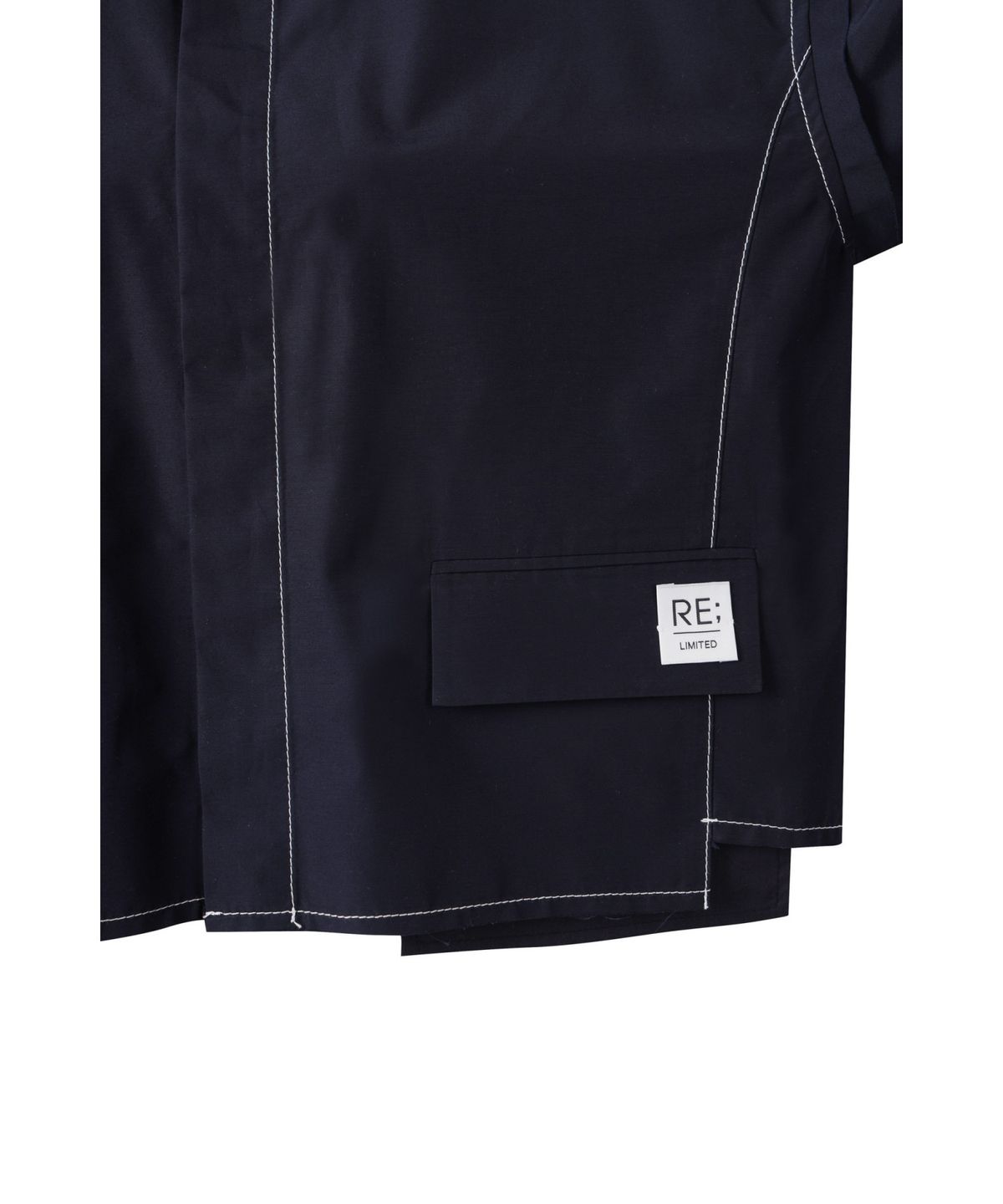 래코드(RECODE) Out Pocket Crop Shirt