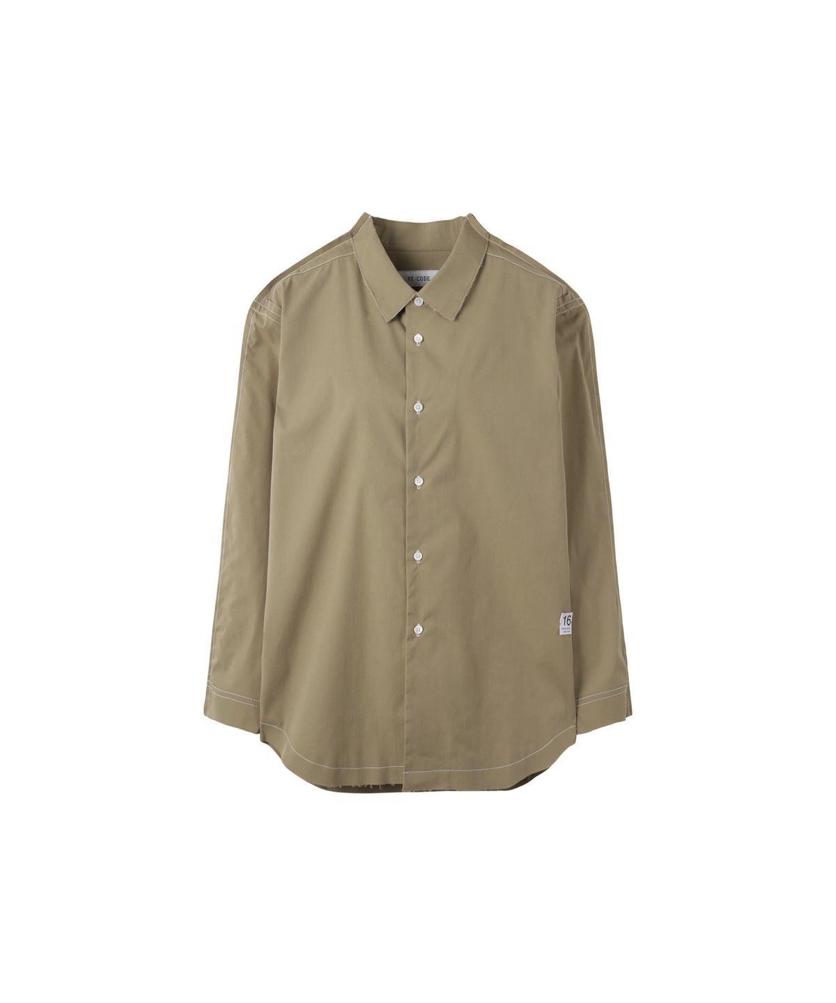 래코드(RECODE) Raw Edged Stitch Point Shirt