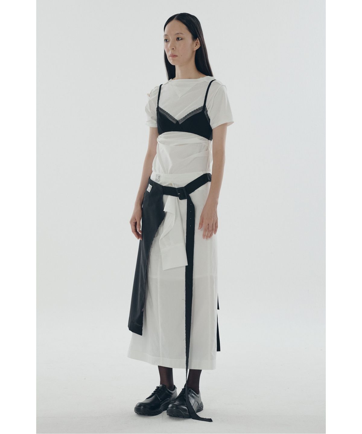 래코드(RECODE) Shirts Mixed Skirt