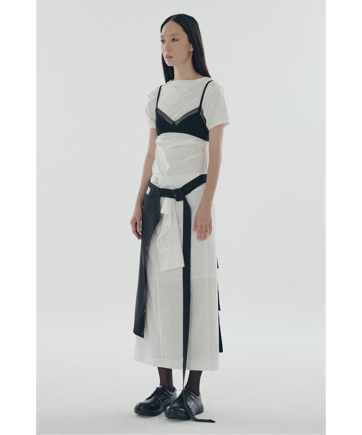 래코드(RECODE) Shirts Mixed Skirt