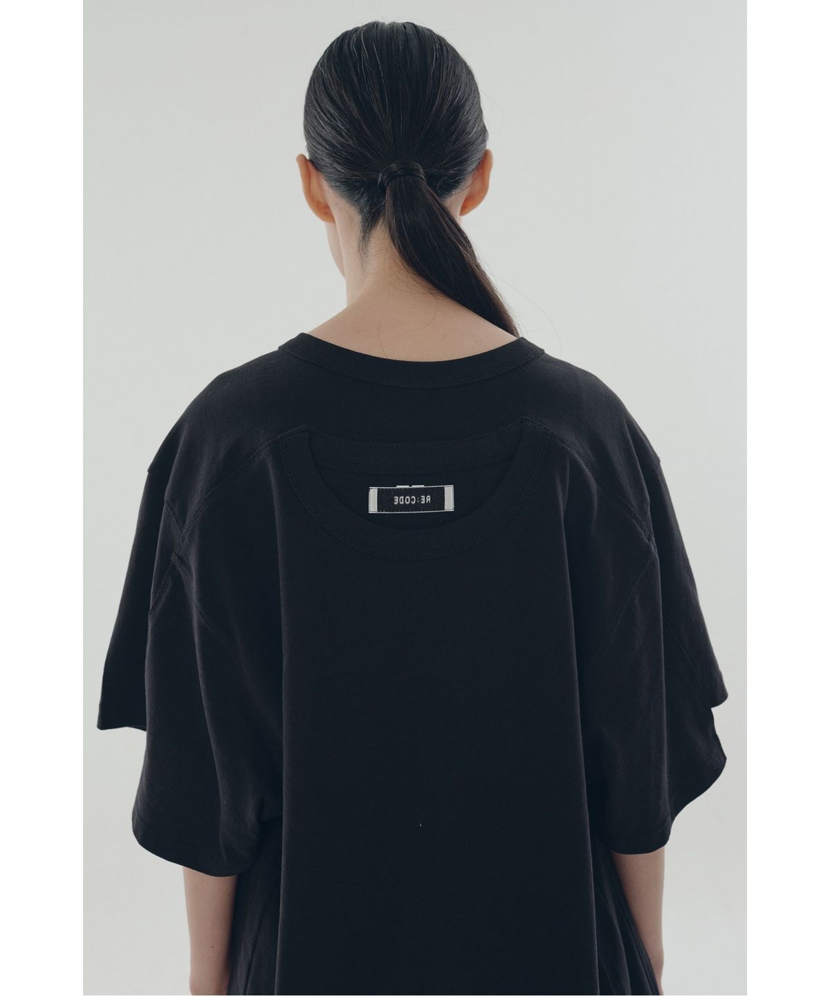 래코드(RECODE) A-Line Slit Pleats Lining Skirt