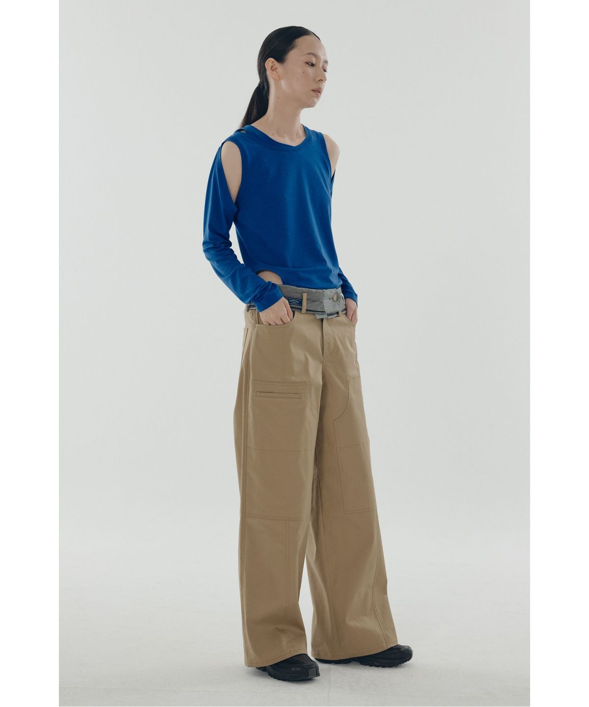 래코드(RECODE) Waist Band Big Pocket Pants