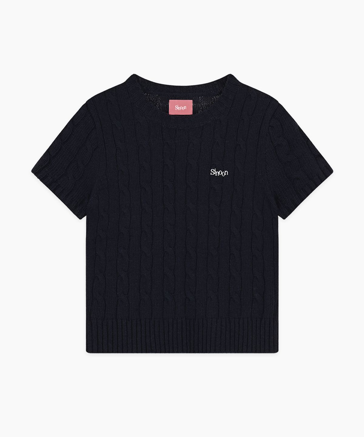 시눈(SINOON) Sinoon Logo Twisted Knit (Navy)