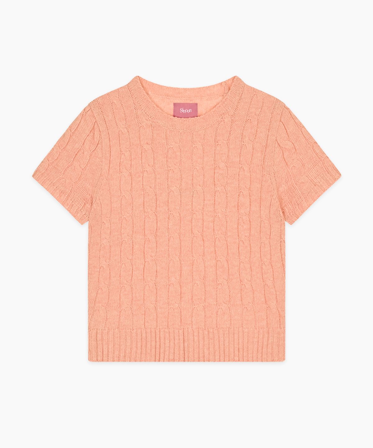 시눈(SINOON) Sinoon Logo Twisted Knit (Apricot)