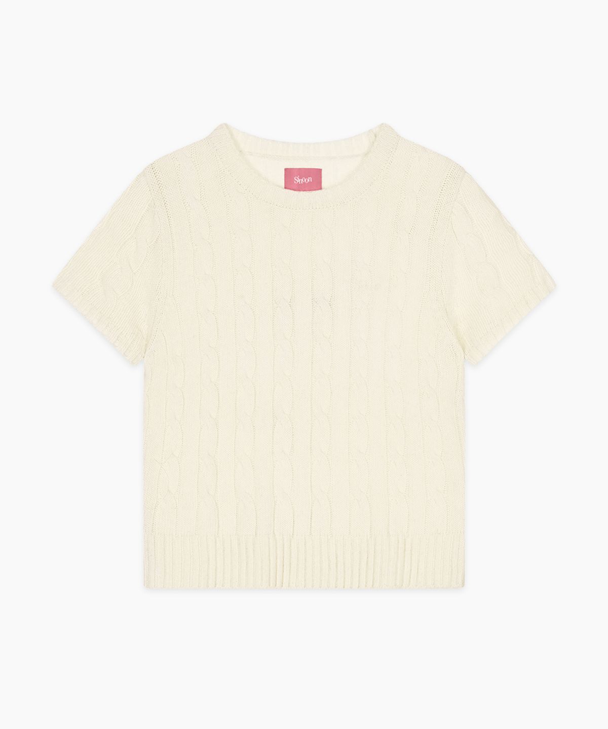 시눈(SINOON) Sinoon Logo Twisted Knit (Cream)