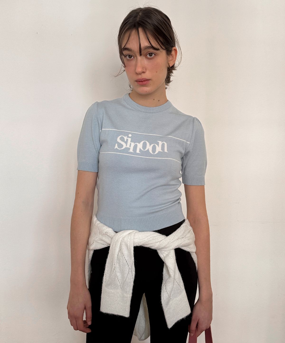 시눈(SINOON) Sinoon Logo Half Knit (Sky Blue)