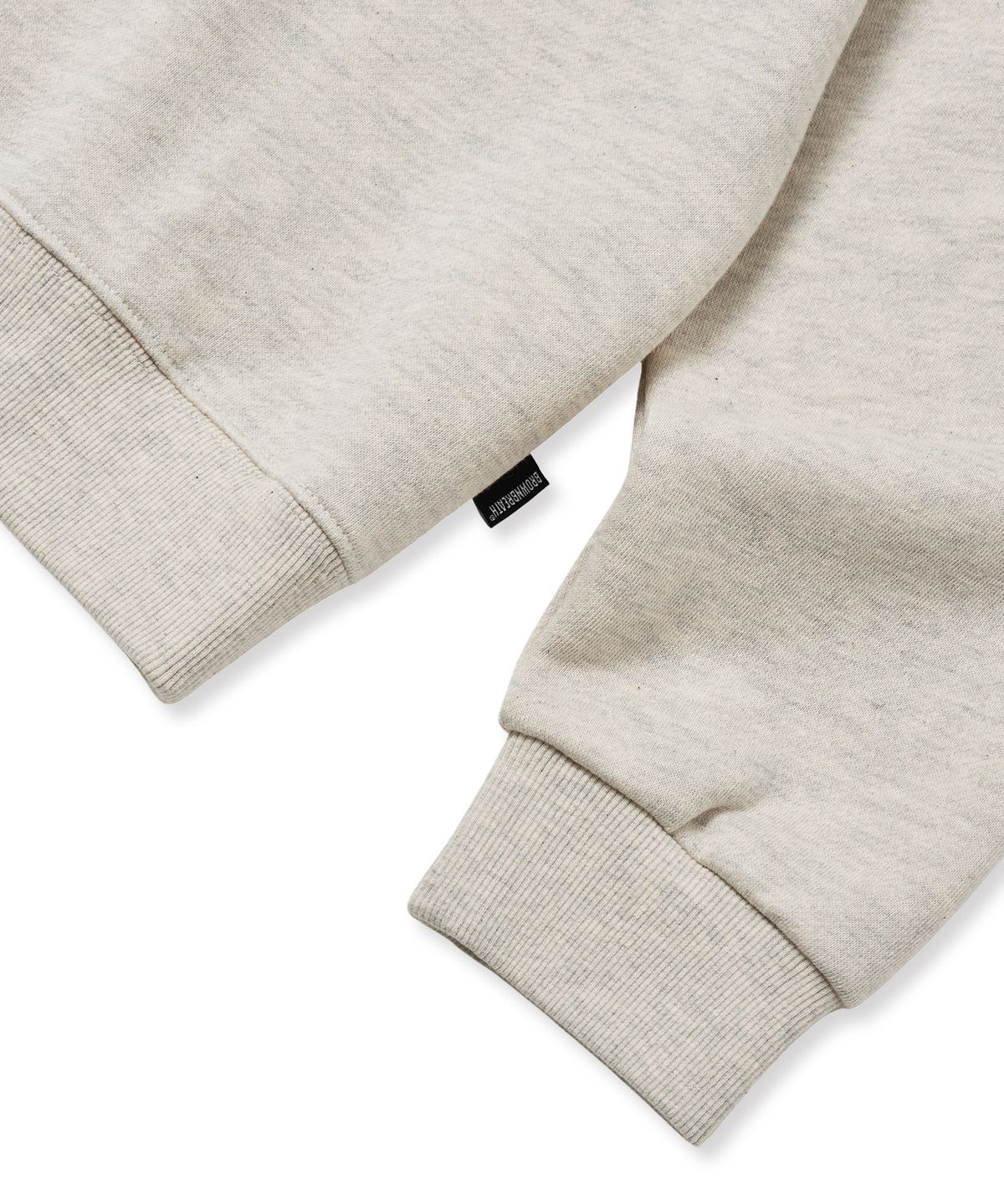 브라운브레스(BROWNBREATH) BUBBLE TAG CREWNECK - OATMEAL