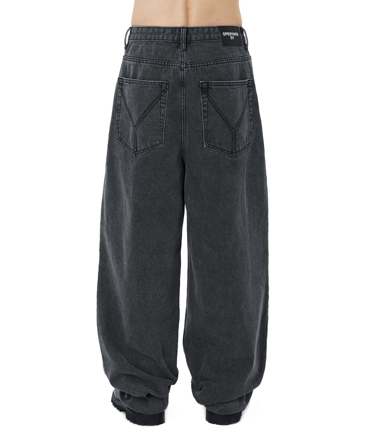 오픈야드(오와이)(OPENYARD(OY)) LOOSE BAGGY PANTS - GREY