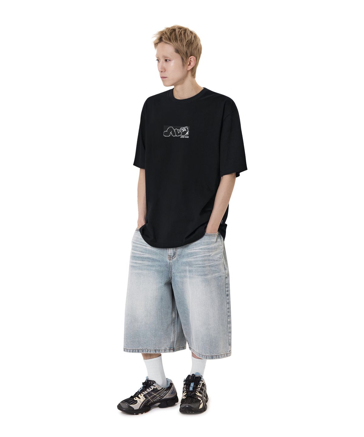 오픈야드(오와이)(OPENYARD(OY)) BOX ODOLLY TEE - BLACK