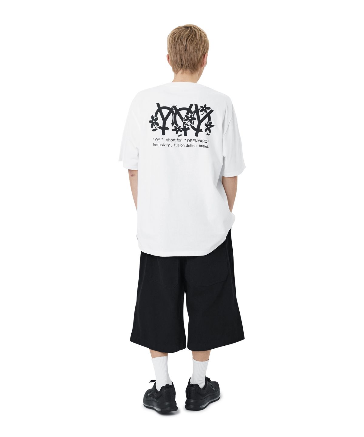 오픈야드(오와이)(OPENYARD(OY)) BLOOM LOGO TEE - WHITE