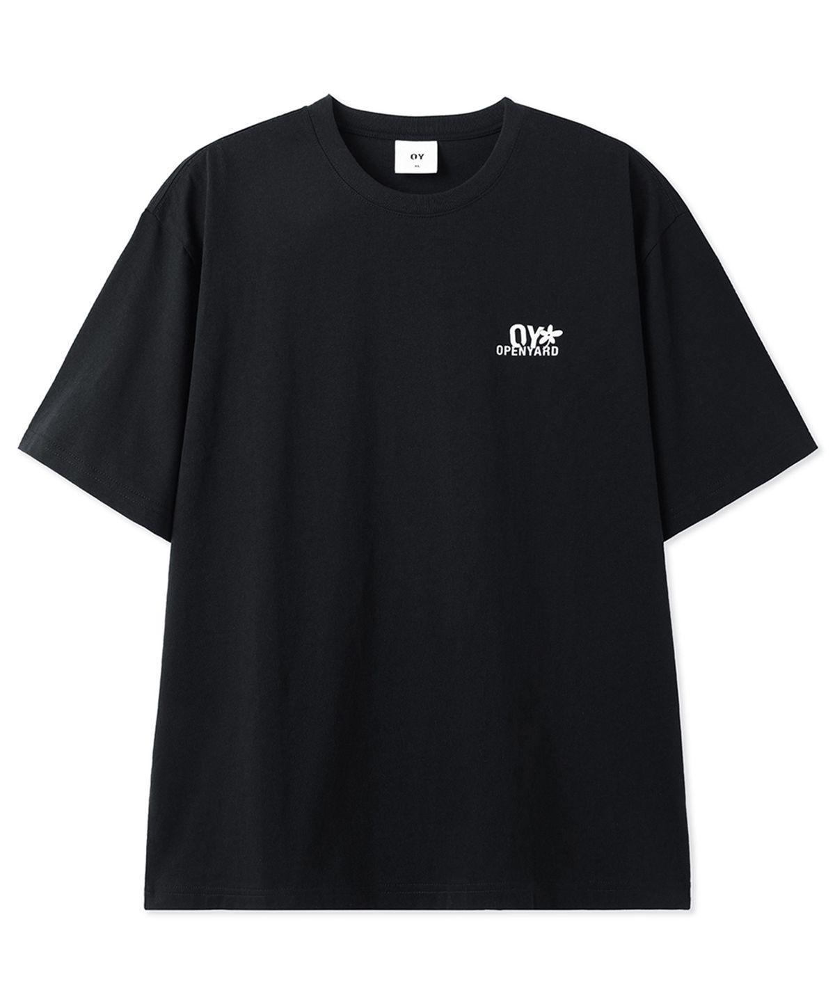오픈야드(오와이)(OPENYARD(OY)) BLOOM LOGO TEE - BLACK