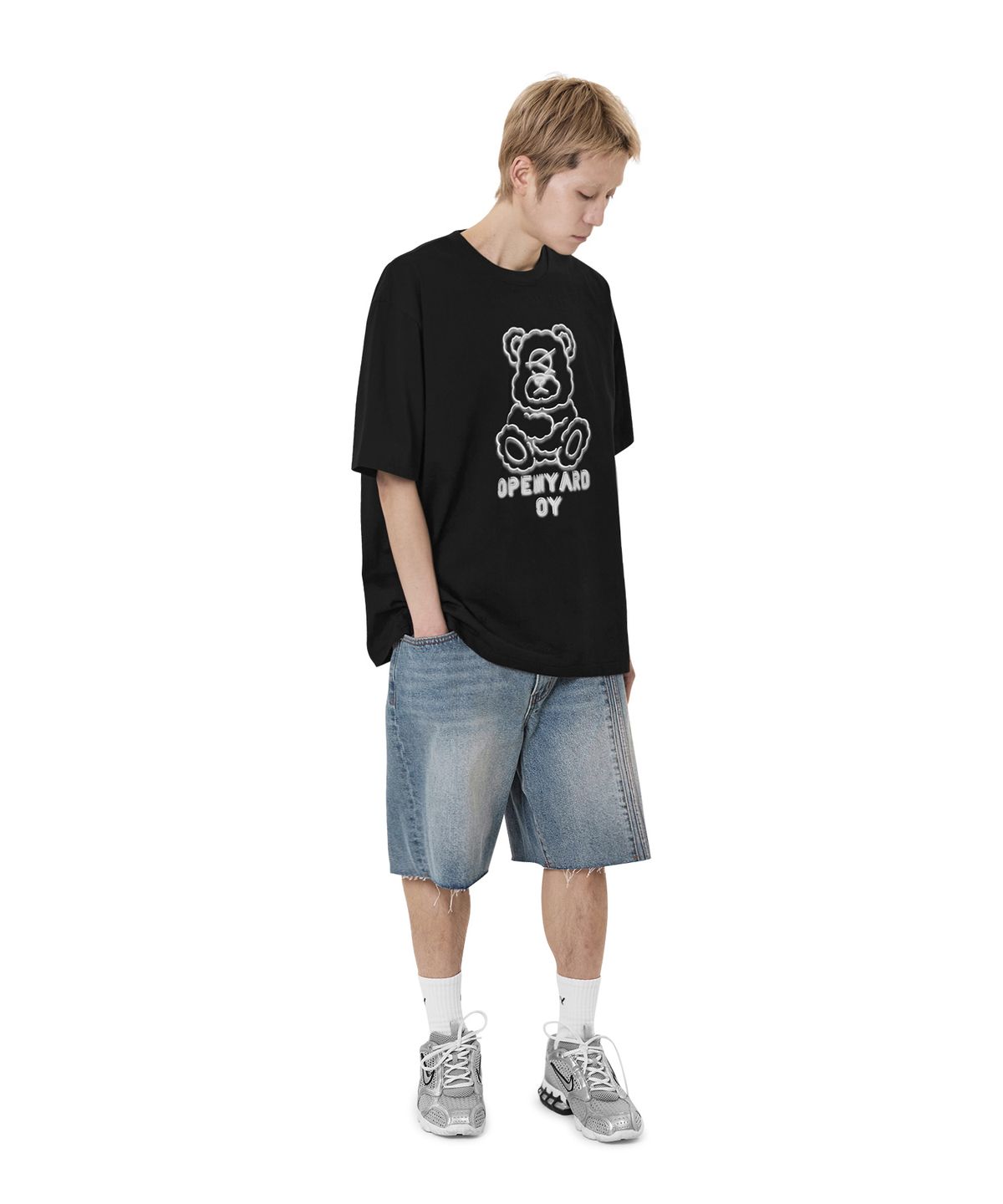 오픈야드(오와이)(OPENYARD(OY)) NEONSIGN DOLLY TEE - BLACK