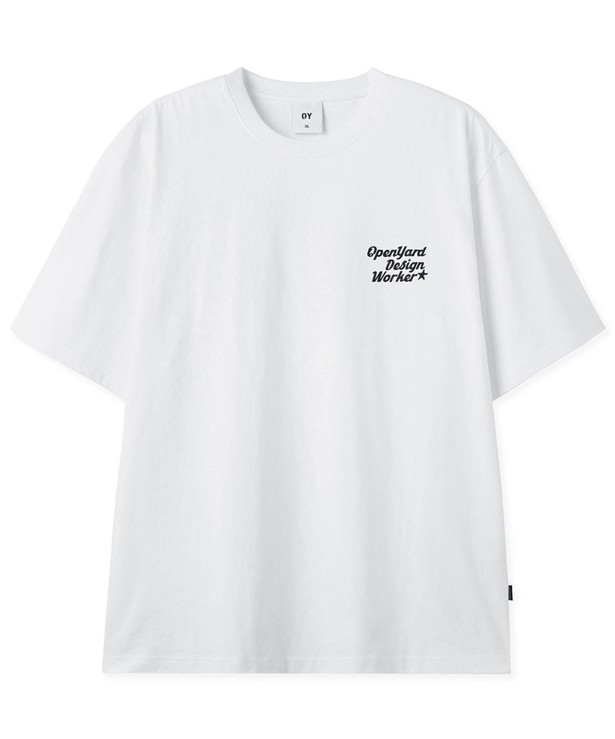 오픈야드(오와이)(OPENYARD(OY)) GLOSS STITCH TEE - WHITE