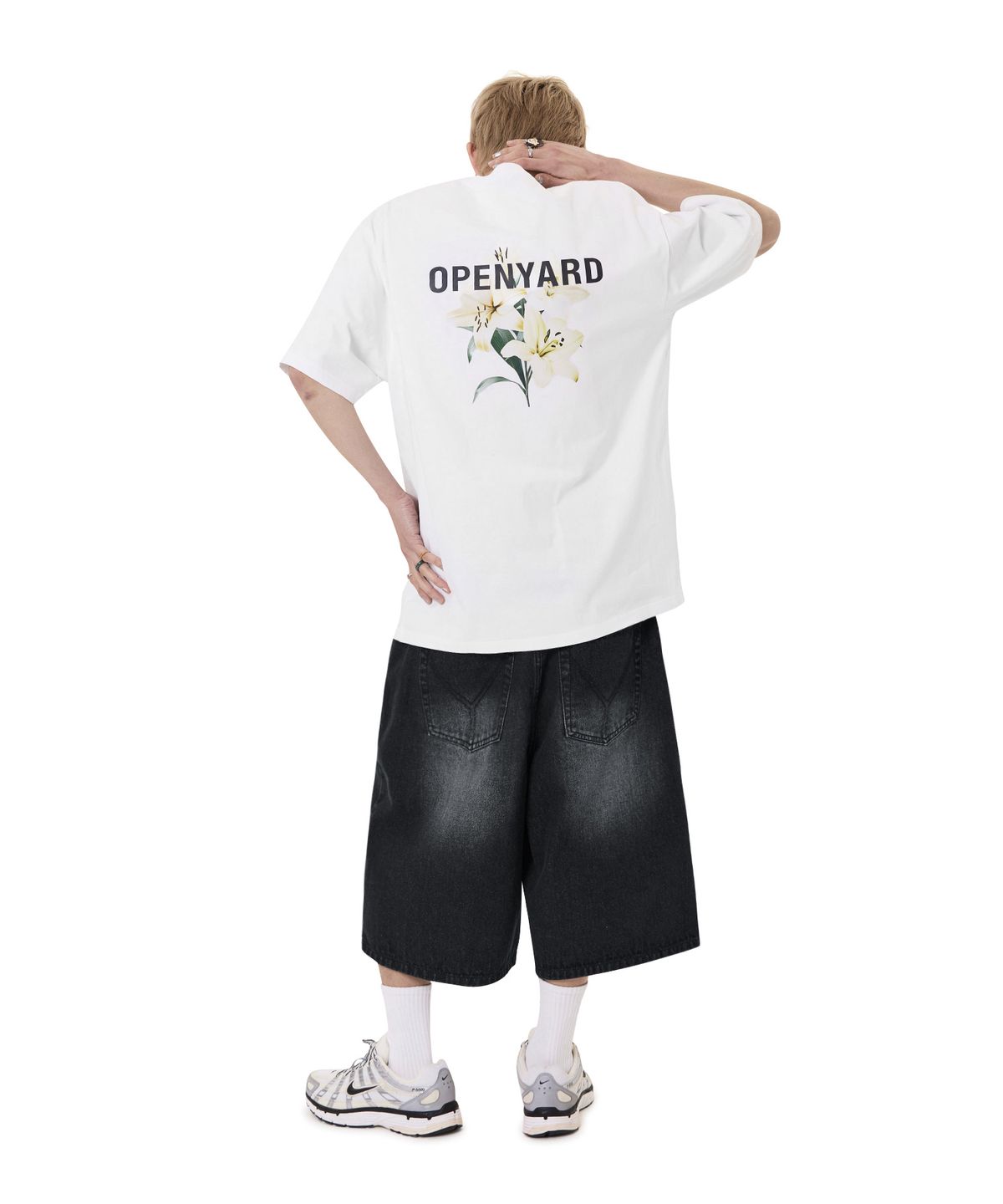 오픈야드(오와이)(OPENYARD(OY)) LILY LOGO TEE - WHITE