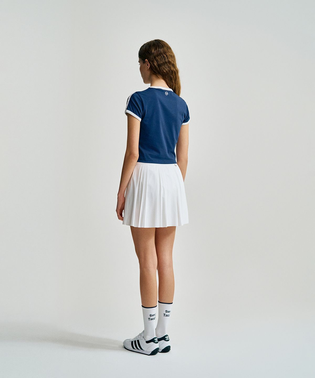 세르지오 타키니(SERGIO TACCHINI) W 쿨매치 링거 반팔 티셔츠 (Navy)