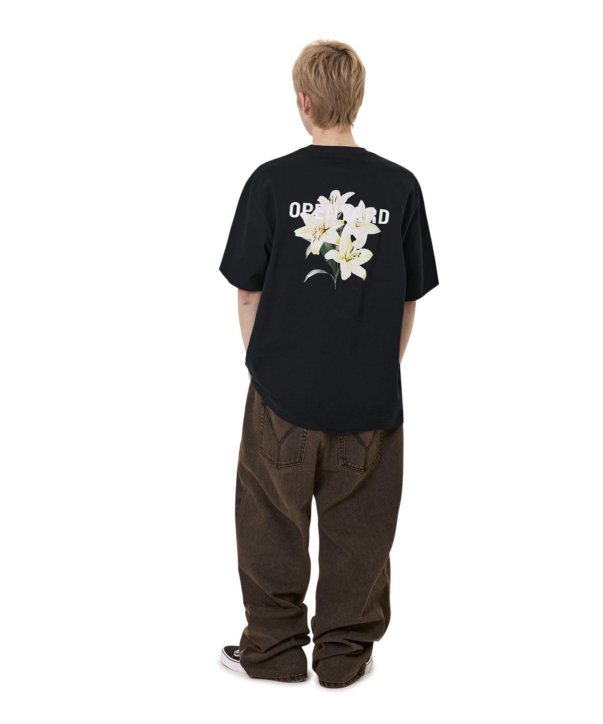 오픈야드(오와이)(OPENYARD(OY)) LILY LOGO TEE - BLACK
