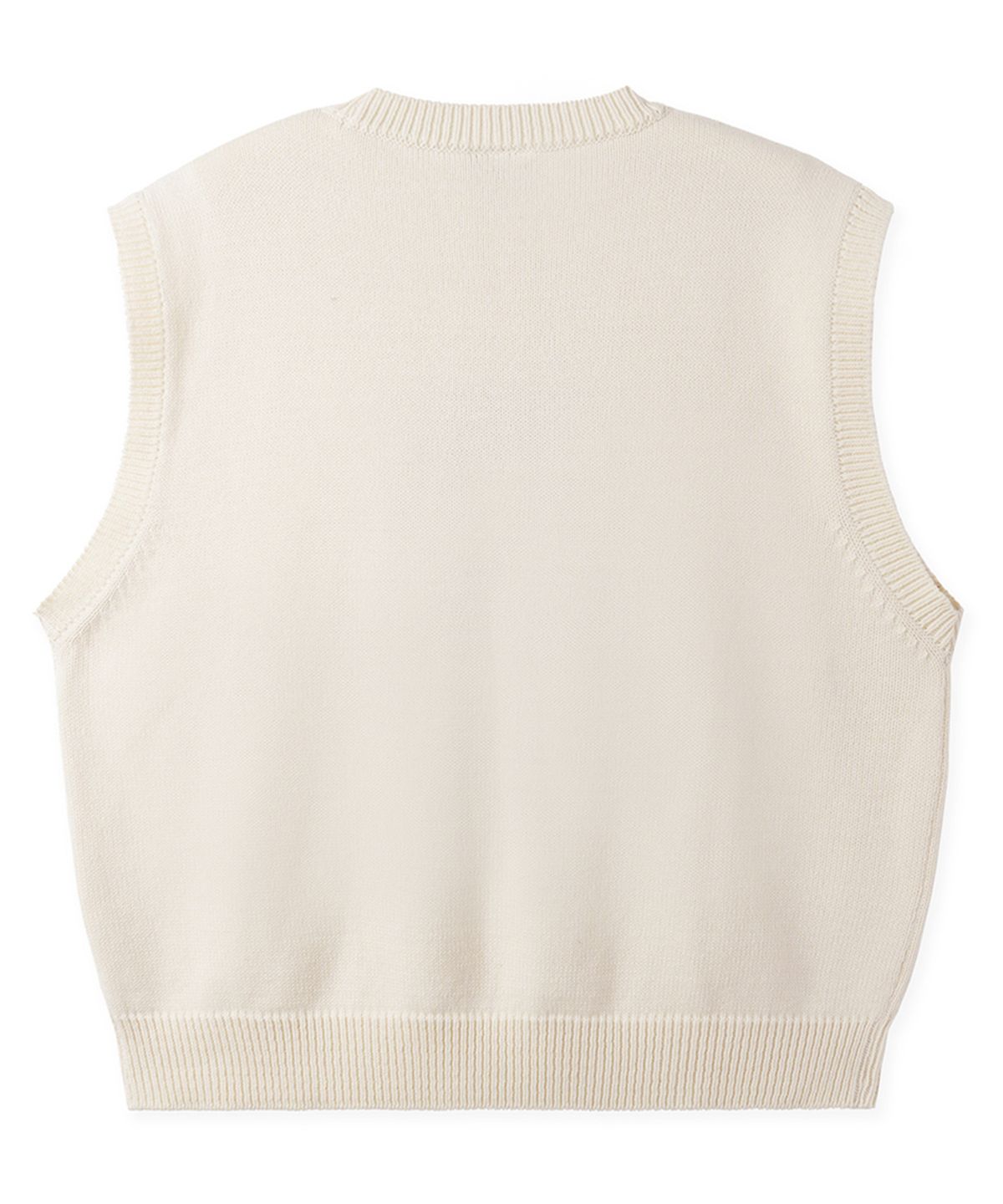 오픈야드(오와이)(OPENYARD(OY)) DOLLY KNIT VEST - IVORY