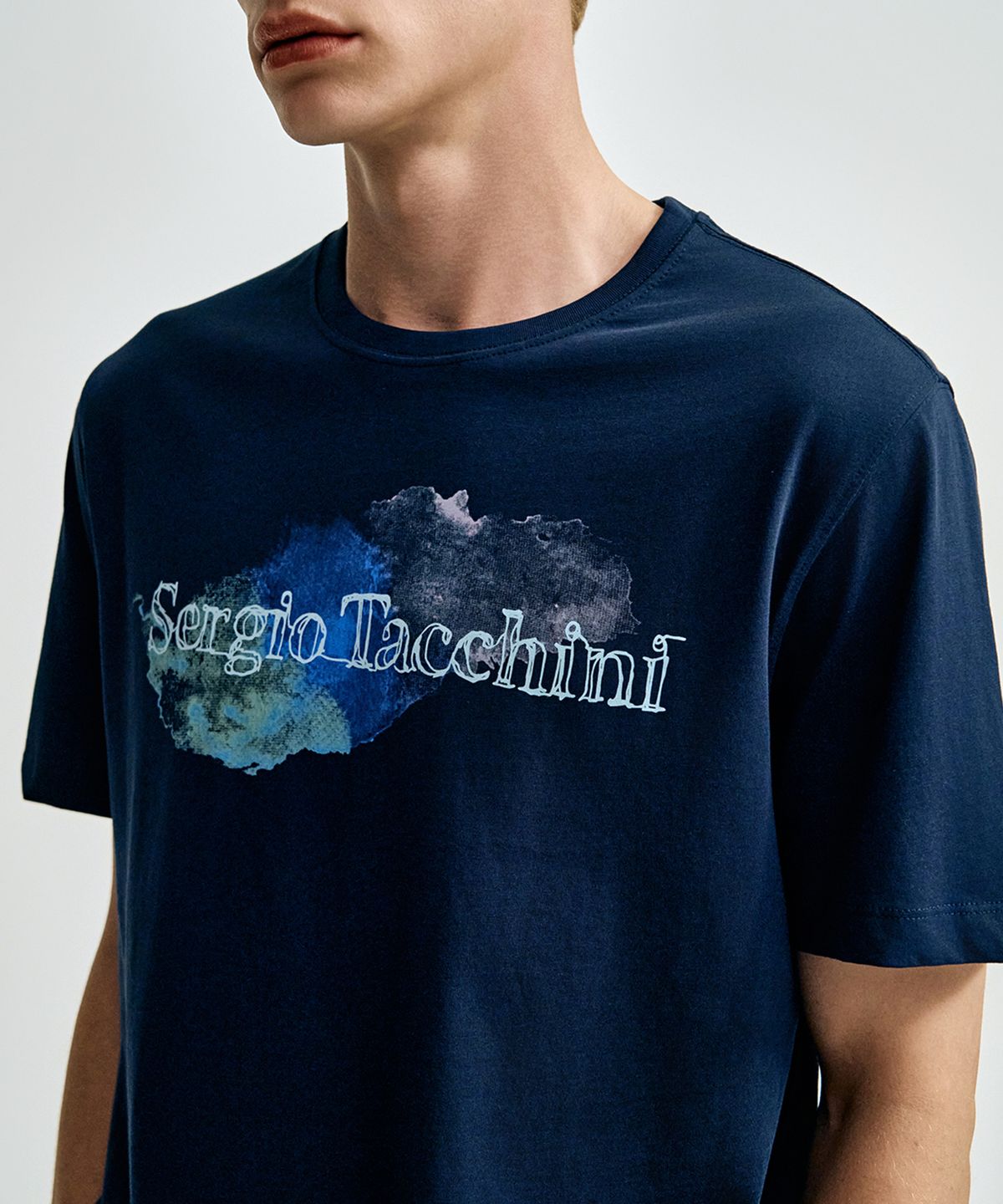 세르지오 타키니(SERGIO TACCHINI) M 린 아트웍 티셔츠 (Navy)