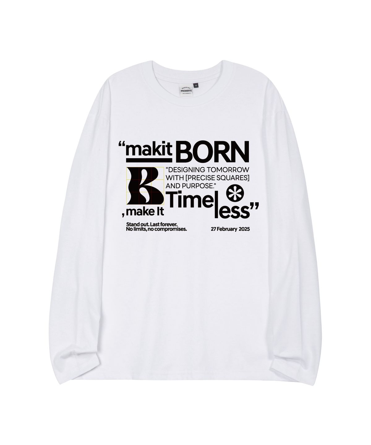 본챔스(BORN CHAMPS) [4 COLORS] B WAVE 오버핏 롱 슬리브 B25ST26
