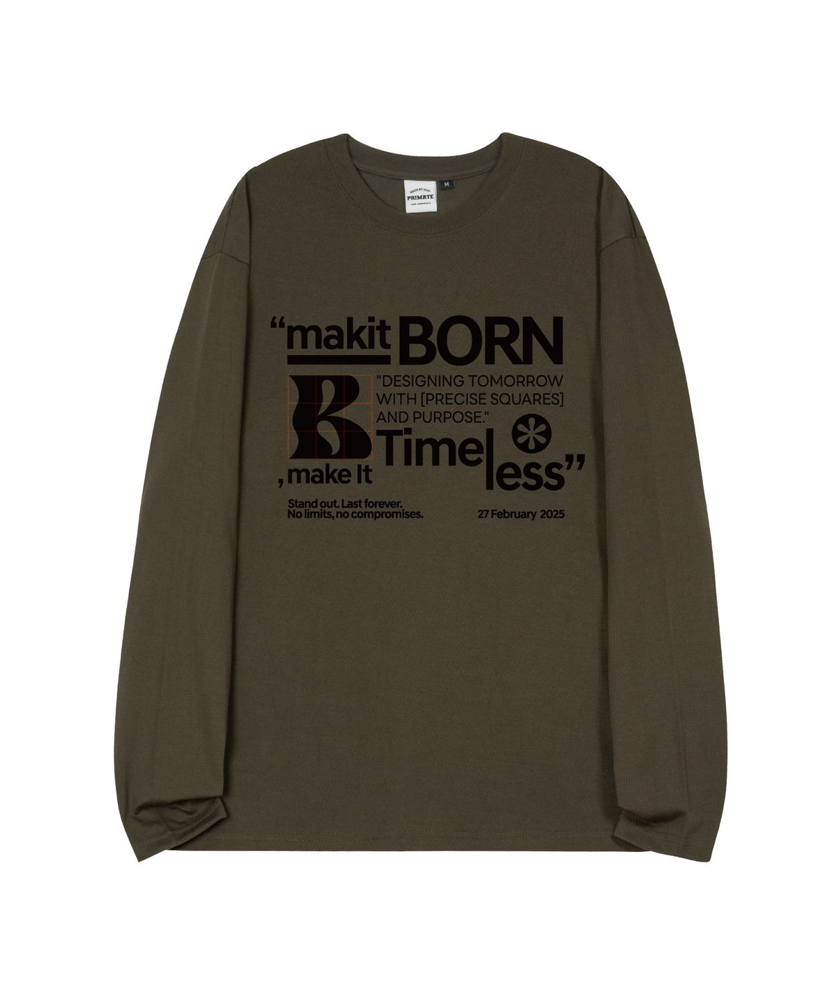 본챔스(BORN CHAMPS) [4 COLORS] B WAVE 오버핏 롱 슬리브 B25ST26