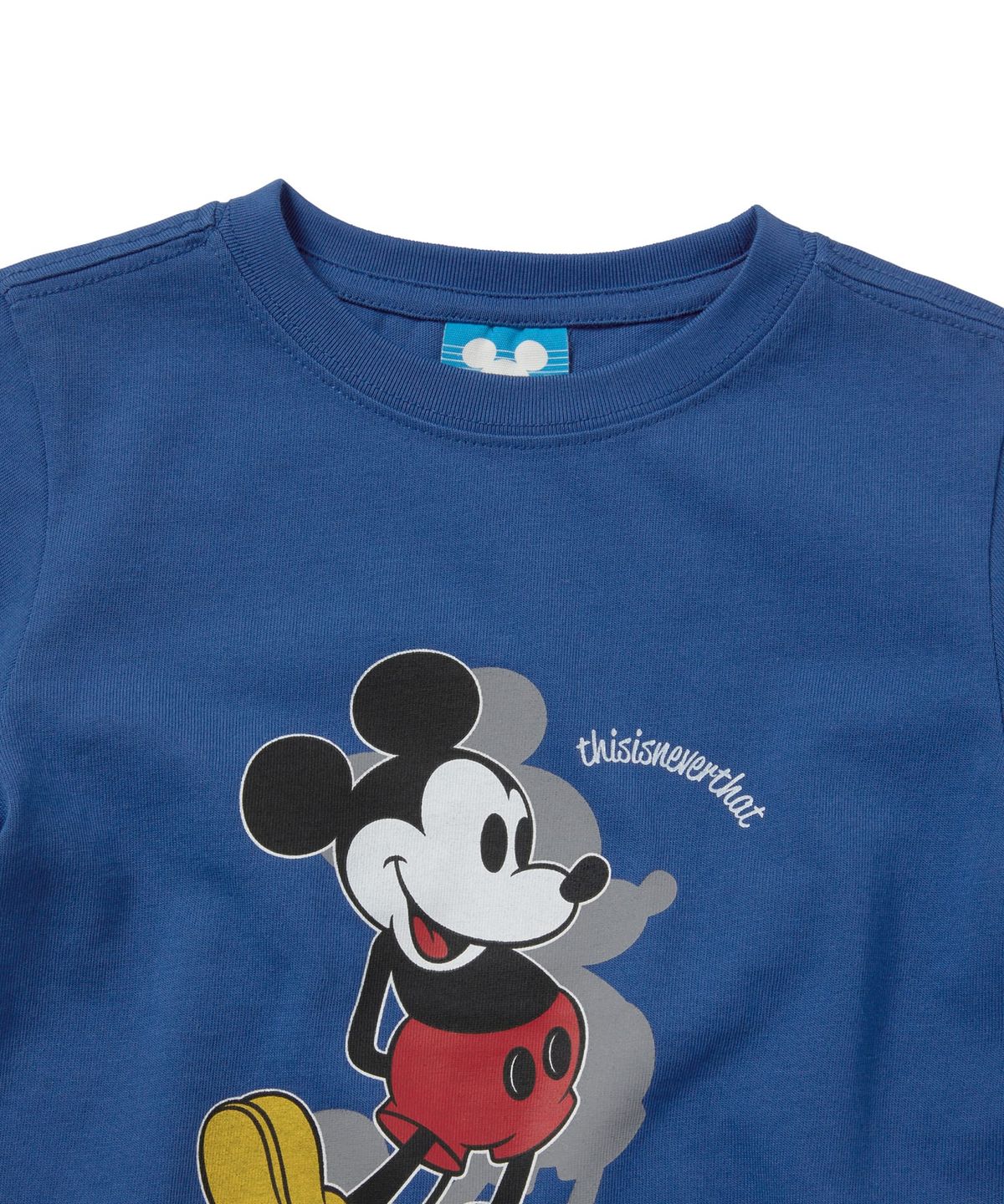 디스이즈네버댓(THISISNEVERTHAT) TNT_Mickey_Kids Tee Blue