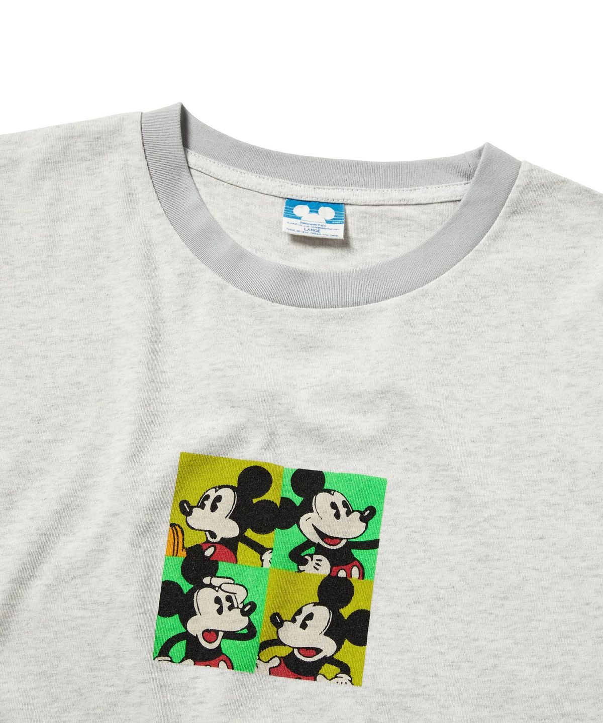 디스이즈네버댓(THISISNEVERTHAT) TNT_Mickey_Ringer Tee Light Heather Grey