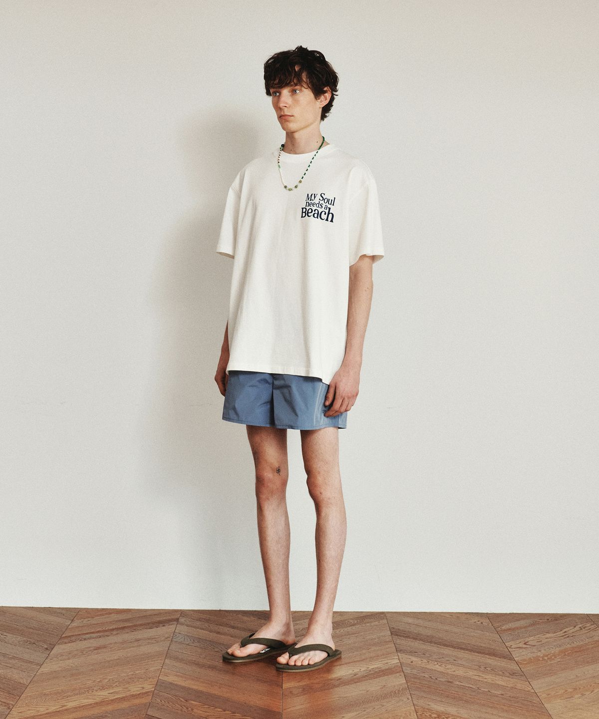 호이테(HEUTE) BEACH T-SHIRT (WHITE)