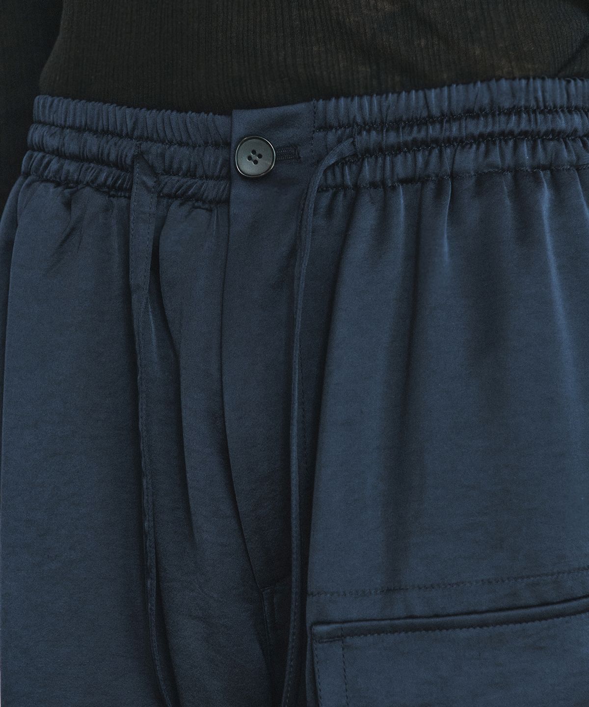 호이테(HEUTE) HET SILKY BANDING PANTS (NAVY)