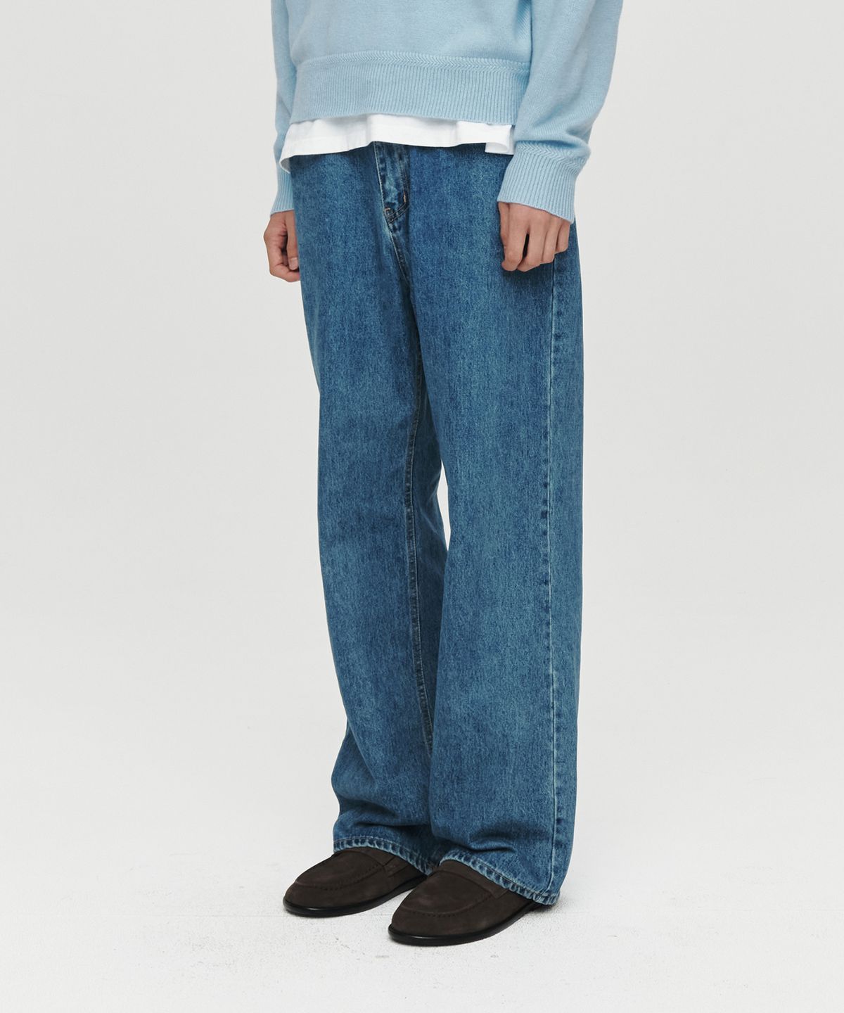 호이테(HEUTE) HET BEN WIDE DENIM (BLUE)