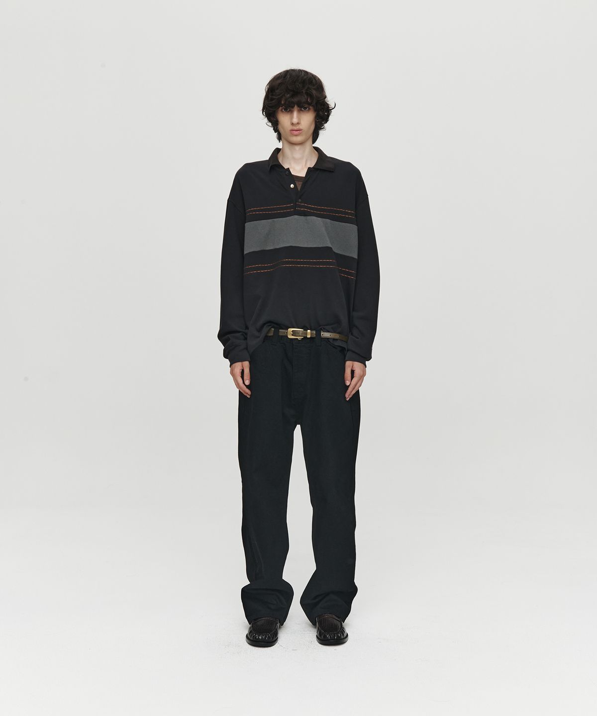 호이테(HEUTE) HET BEN WIDE DENIM (BLACK)