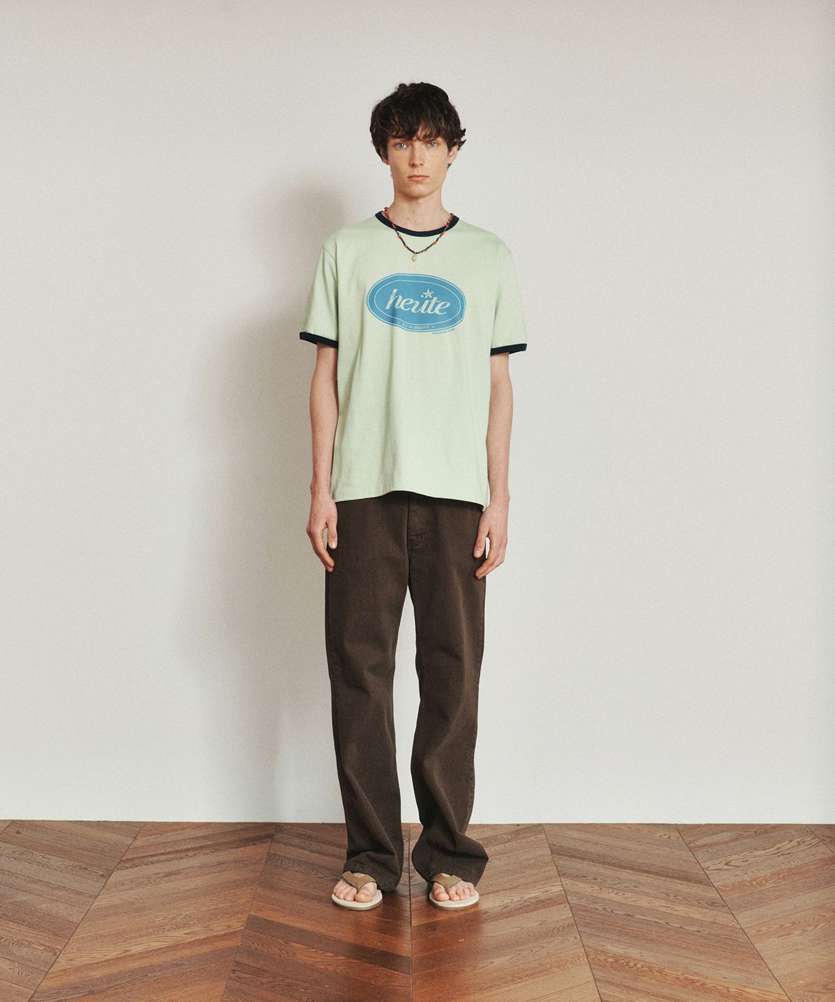 호이테(HEUTE) HET CIRCLE RINGER T-SHIRT (MINT)