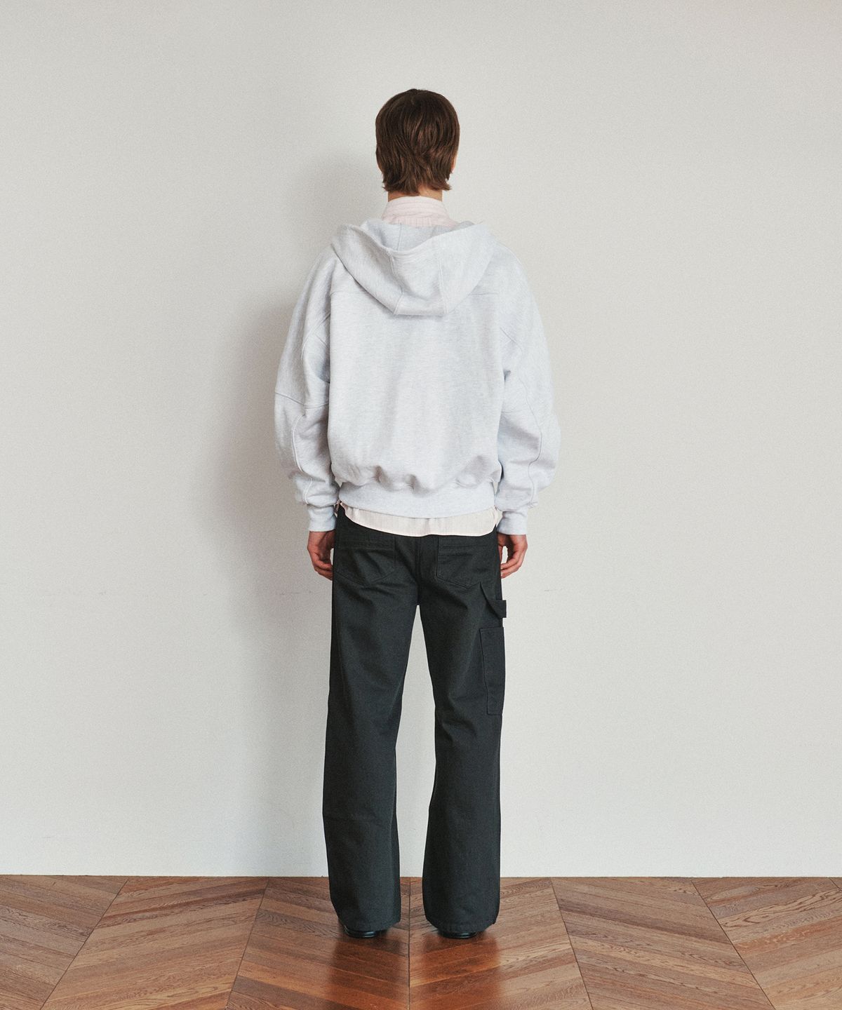 호이테(HEUTE) HET SIGNATURE HOODIE ZIP-UP (M/GREY)