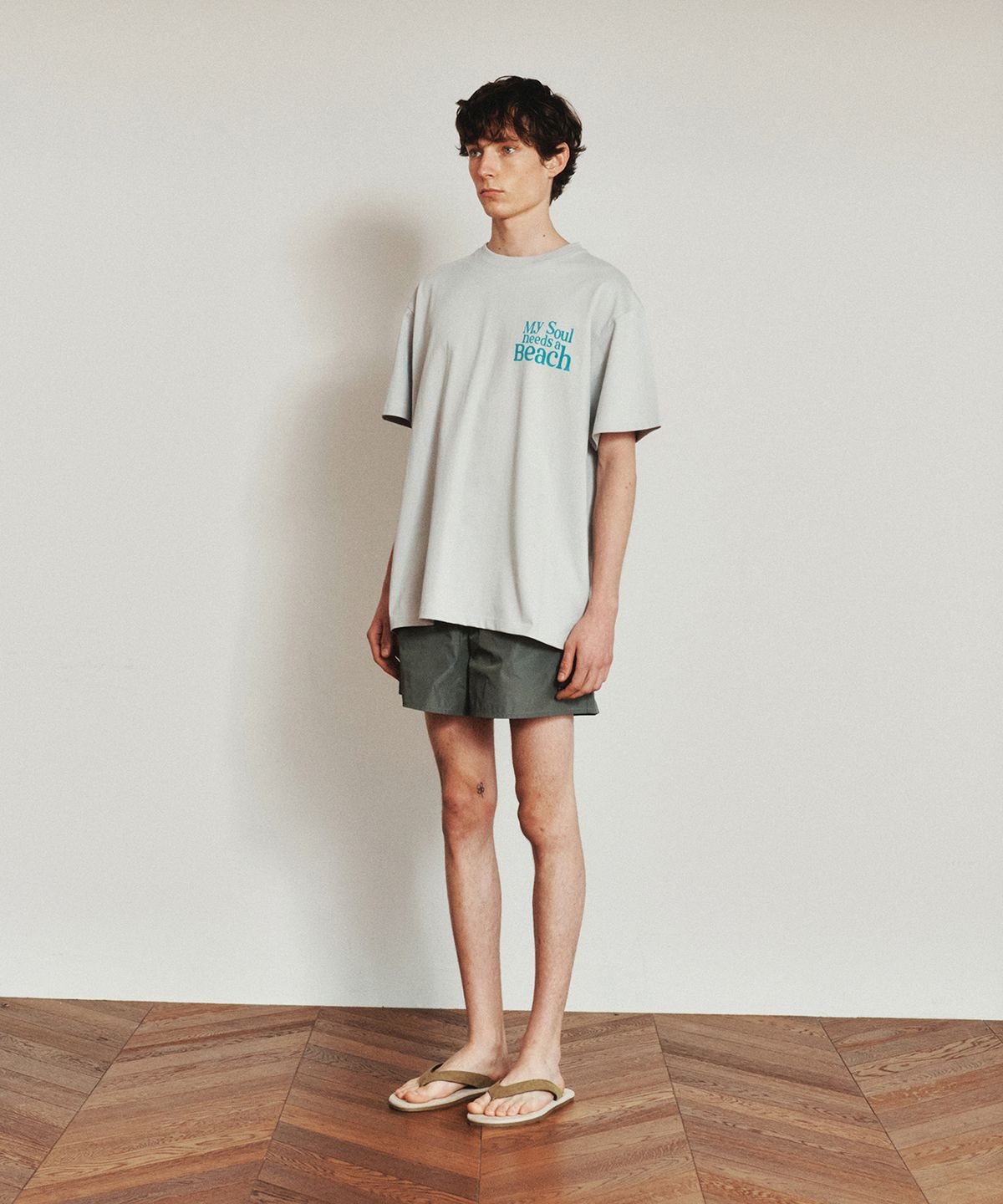 호이테(HEUTE) BEACH T-SHIRT (GREY)
