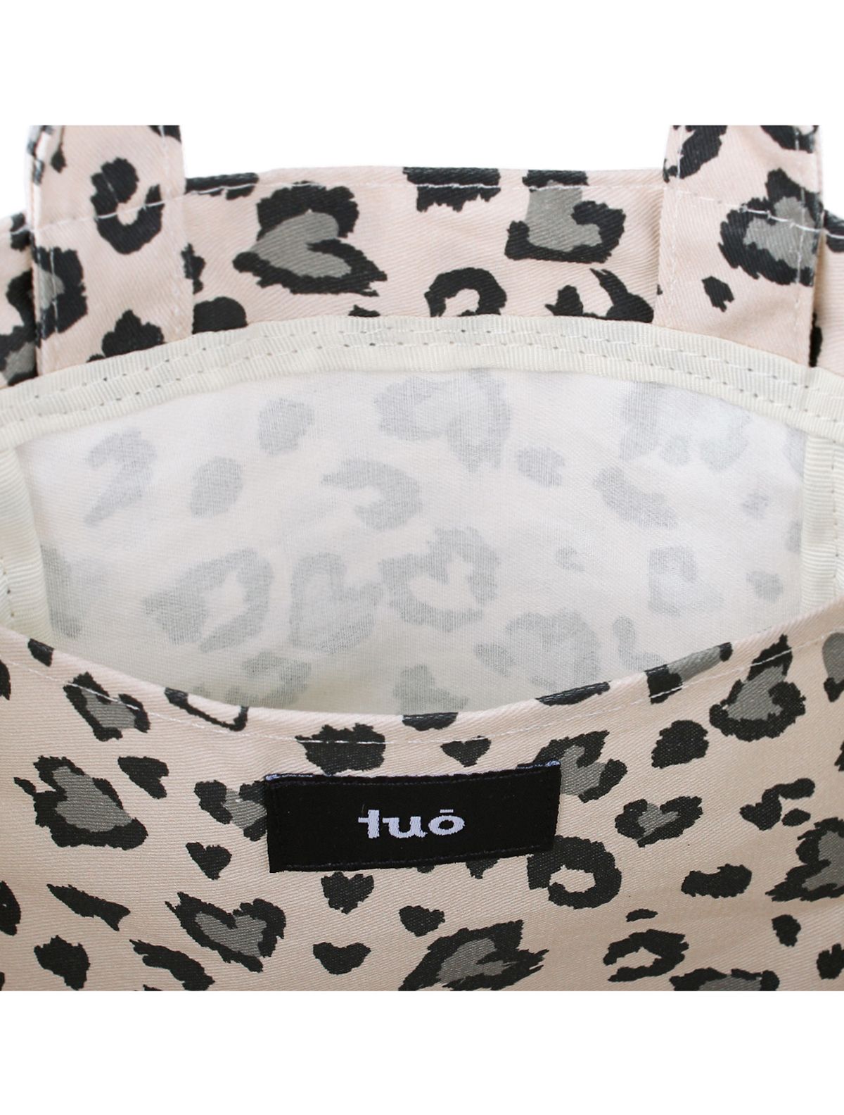 투오(TUO) 2WAY LEOPARD ECO BAG IVORY · 투웨이 레오파드 에코백 아이보리