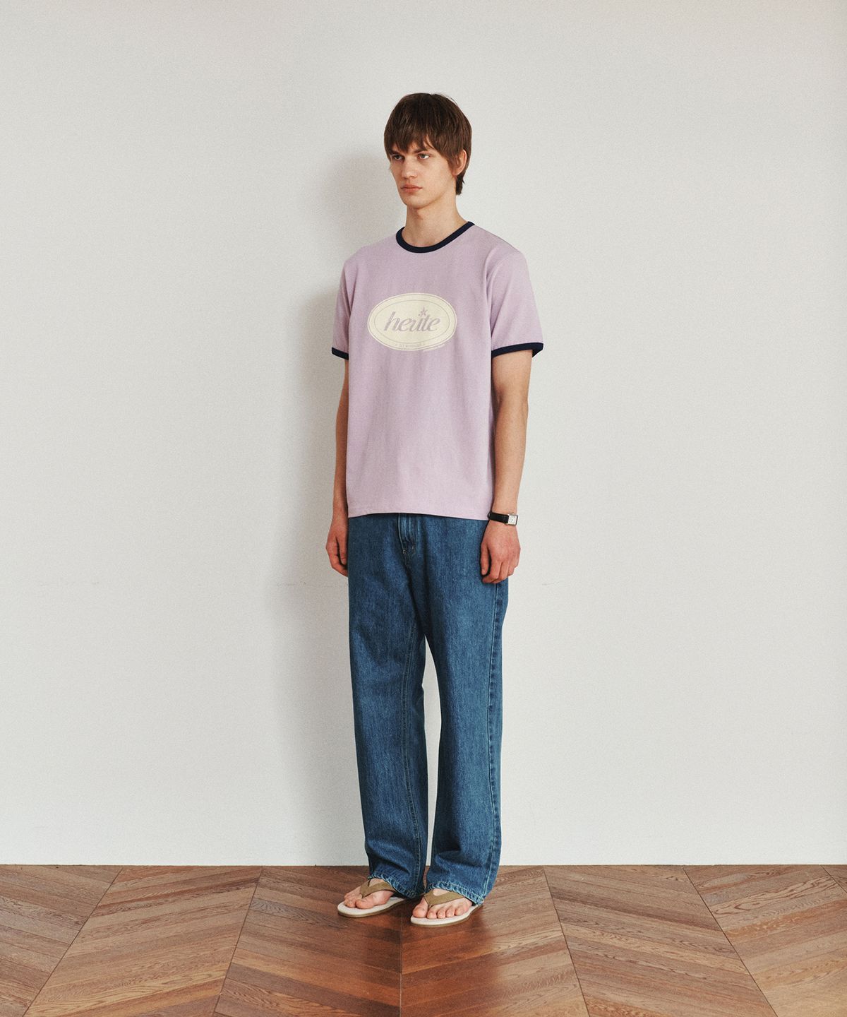 호이테(HEUTE) HET CIRCLE RINGER T-SHIRT (PURPLE)