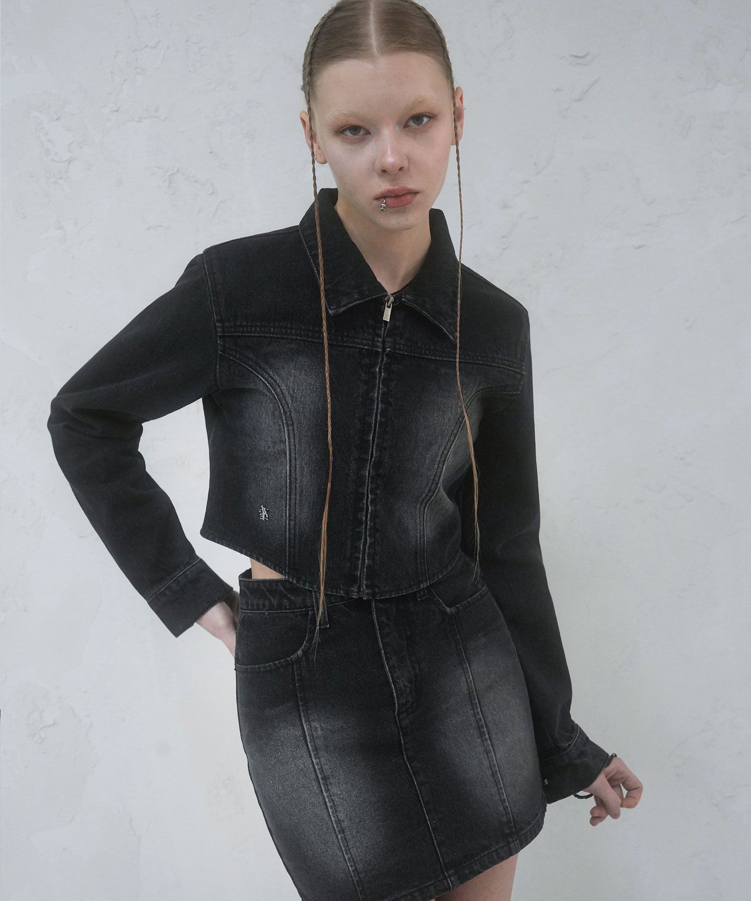 ジャケット AVANDRESS 1per Incised Crop Jacket 2COL MUSINSA | AVANDRESS 1per Incised Crop Jacket - 2COL